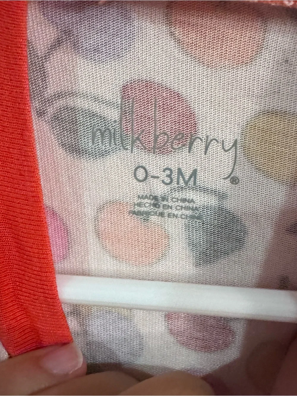 Milkberry Bamboo Fruit Cherry-Print Footed Pajama One-Piece Ruffle 0-3 months